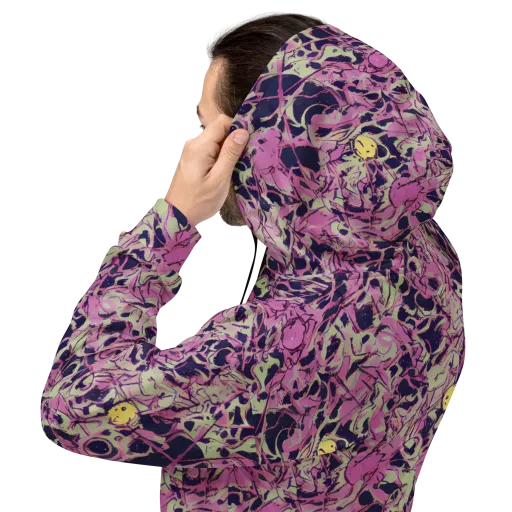 Lavender Frenzy on a Hoodie