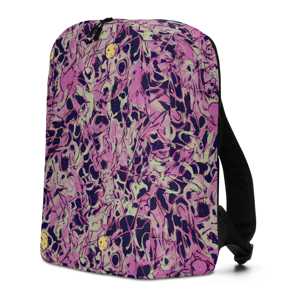Lavender Frenzy on Minimalist Backpack — Left