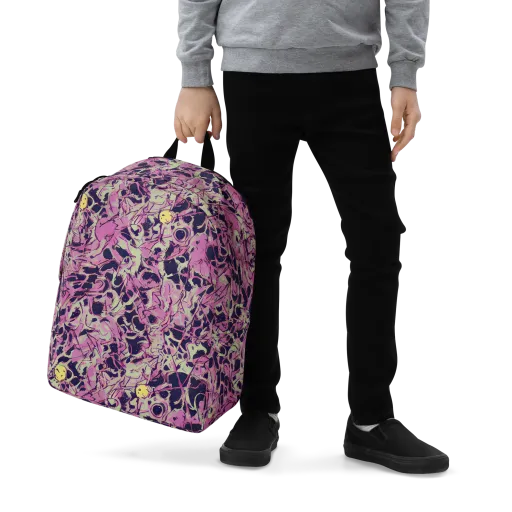 Lavender Frenzy on a Minimalist Backpack