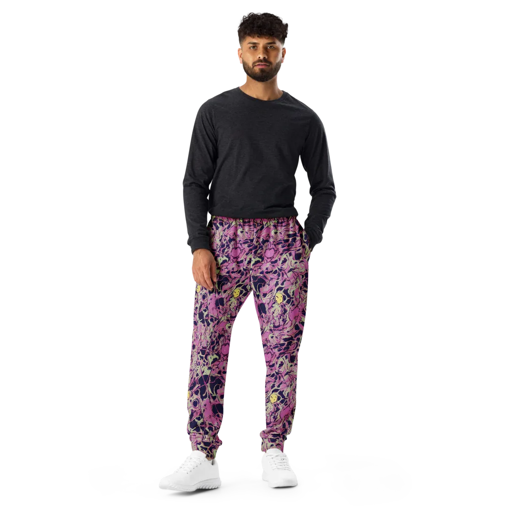 Lavender Frenzy on Men's Joggers — Front