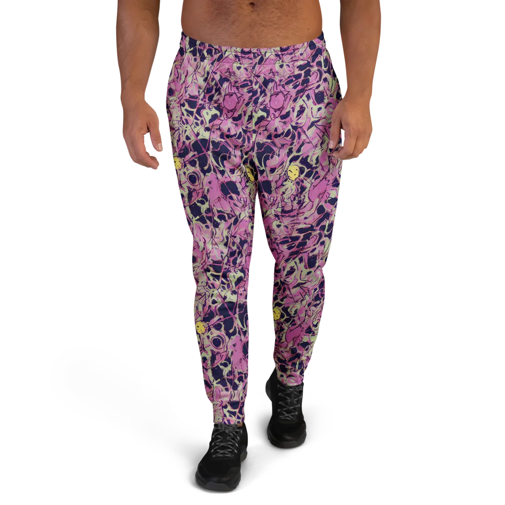 Lavender Frenzy on Men's Joggers — Front