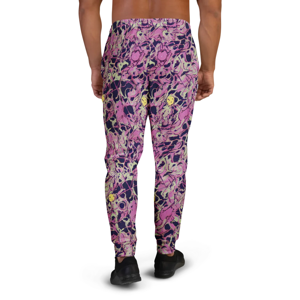 Lavender Frenzy on Men's Joggers — Back