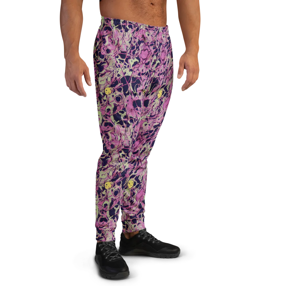 Lavender Frenzy on Men's Joggers — Right