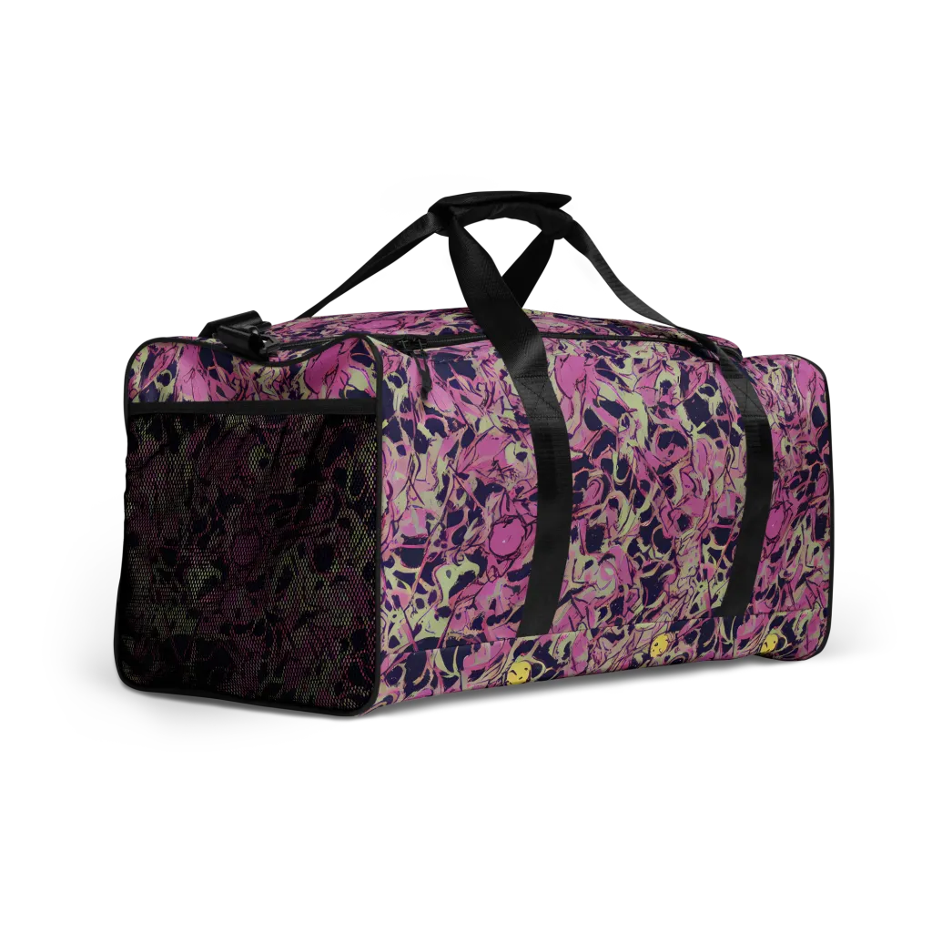 Lavender Frenzy on Duffle Bag — Right Front