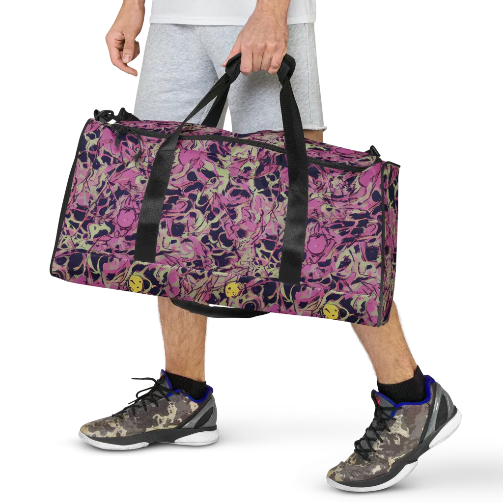 Lavender Frenzy on Duffle Bag — Front