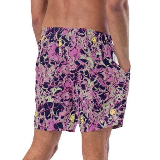 Lavender Frenzy on a Swim Trunks