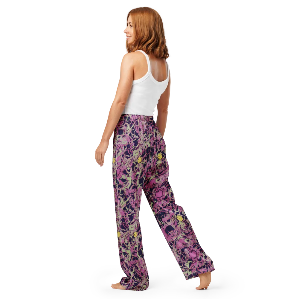 Lavender Frenzy on Women's Pajama Pants — Back