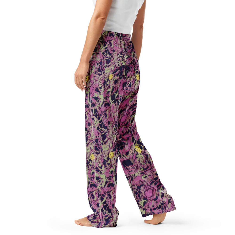 Lavender Frenzy on Women's Pajama Pants — Left