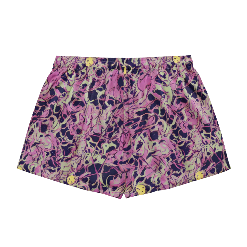 Lavender Frenzy on Women's Pajama Shorts — Back