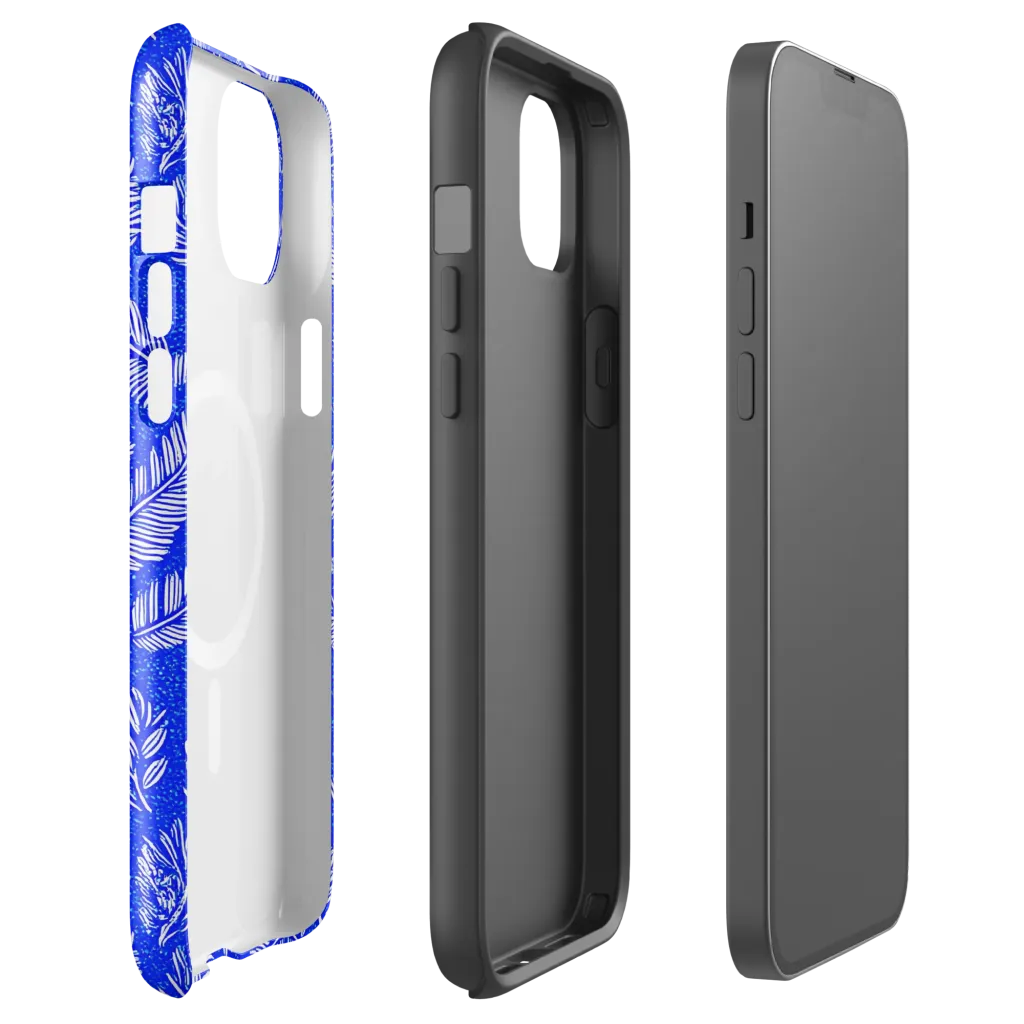 Azure Fronds on MagSafe Tough Case for iPhone® — Front