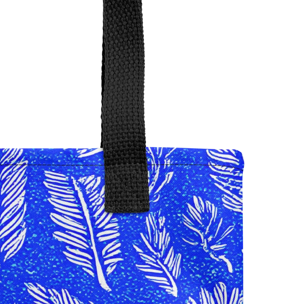 Azure Fronds on Tote Bag — Product details