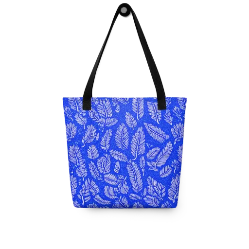 Azure Fronds on a Tote Bag