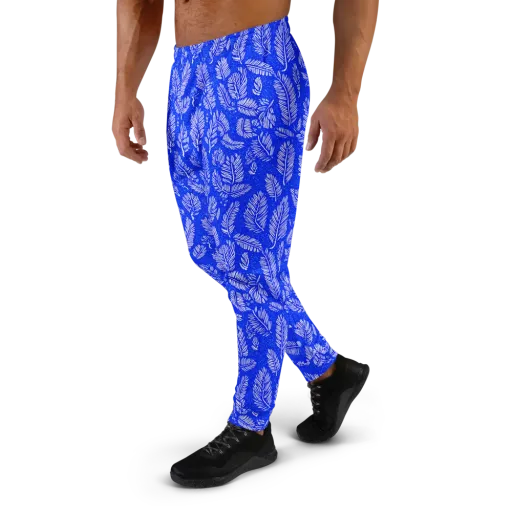 Azure Fronds on a Men's Joggers