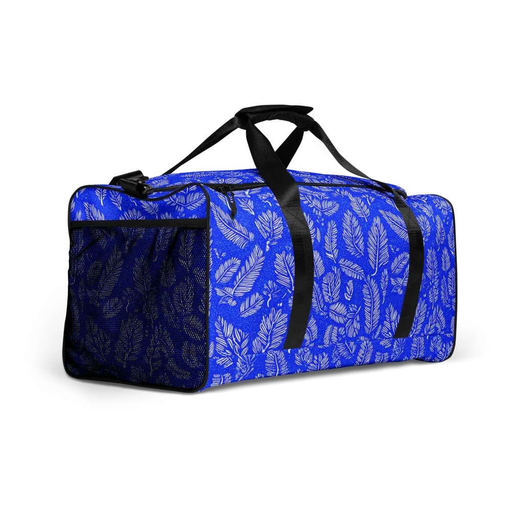 Azure Fronds on Duffle Bag — Right Front