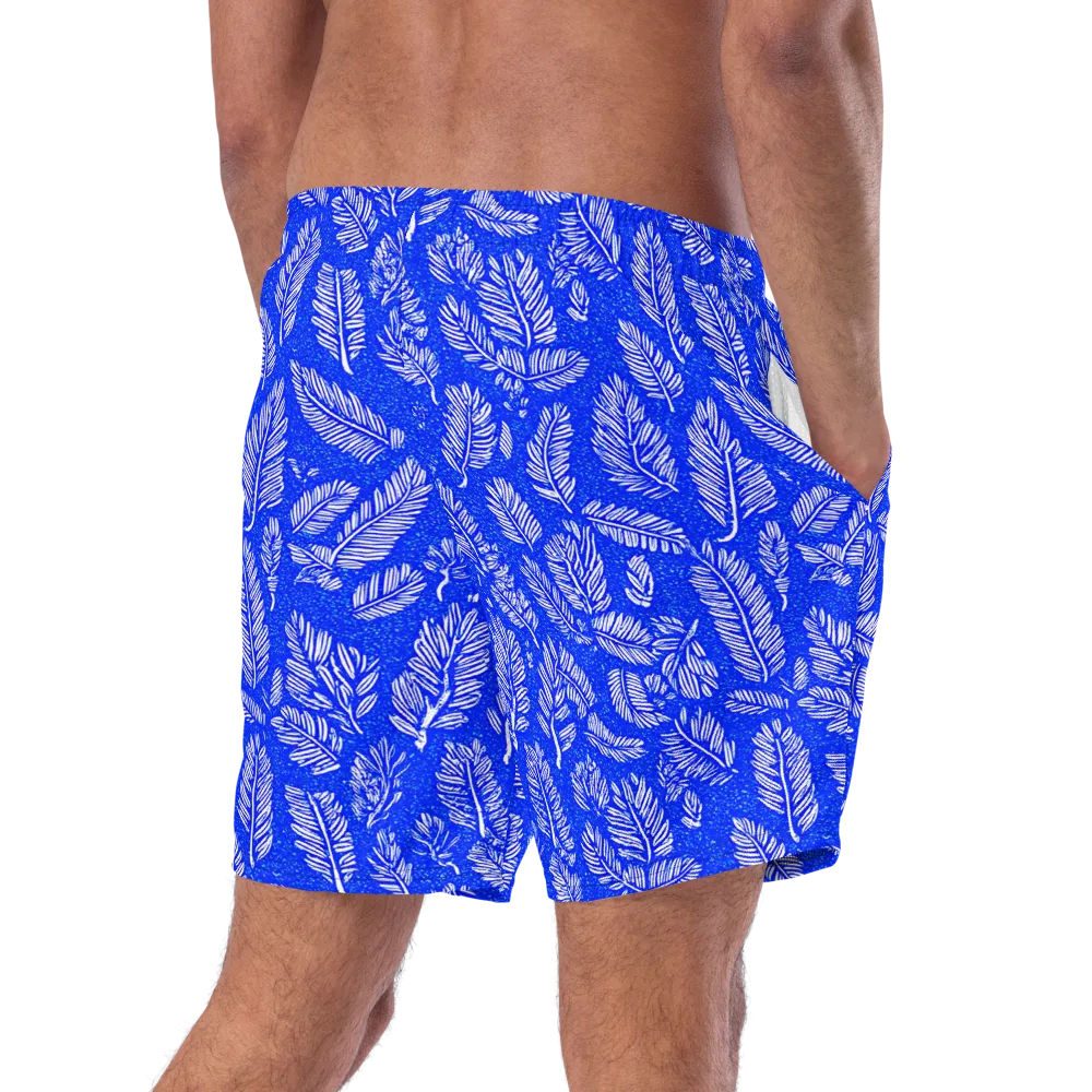 Azure Fronds on Swim Trunks — Right Back