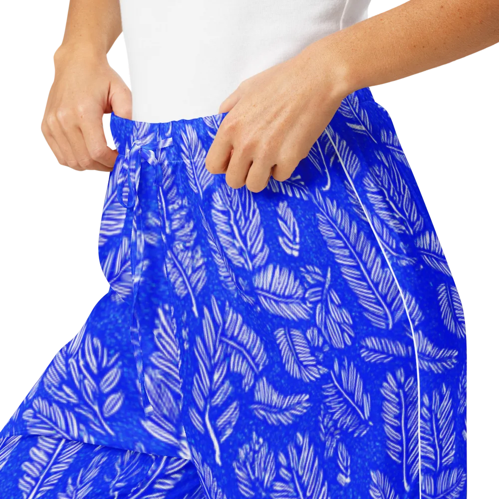 Azure Fronds on Women's Pajama Pants — Product details