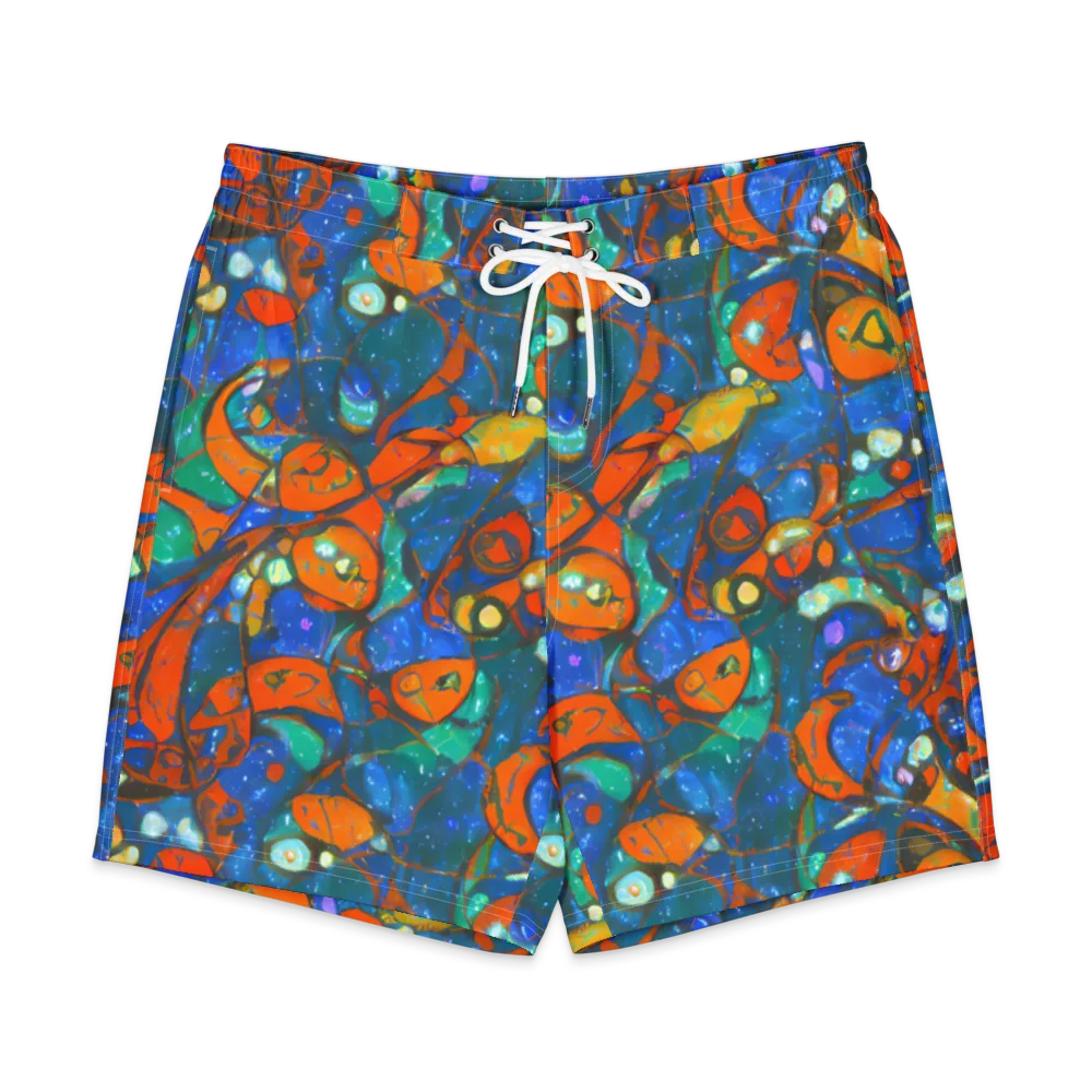 Liquid Ember on Men's Board Shorts — Front