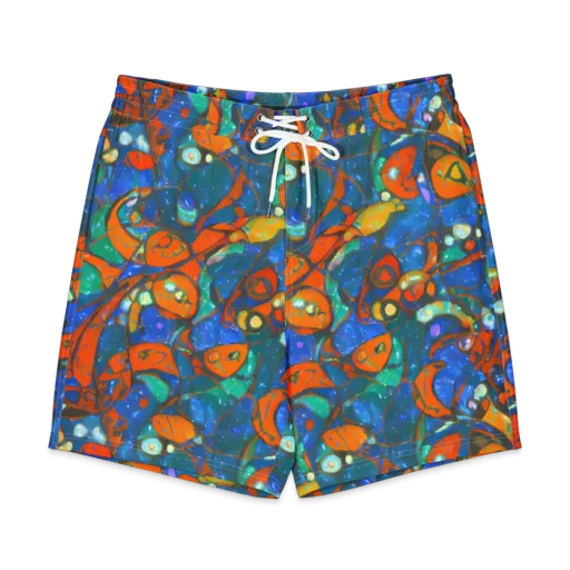 Liquid Ember on a Men's Board Shorts