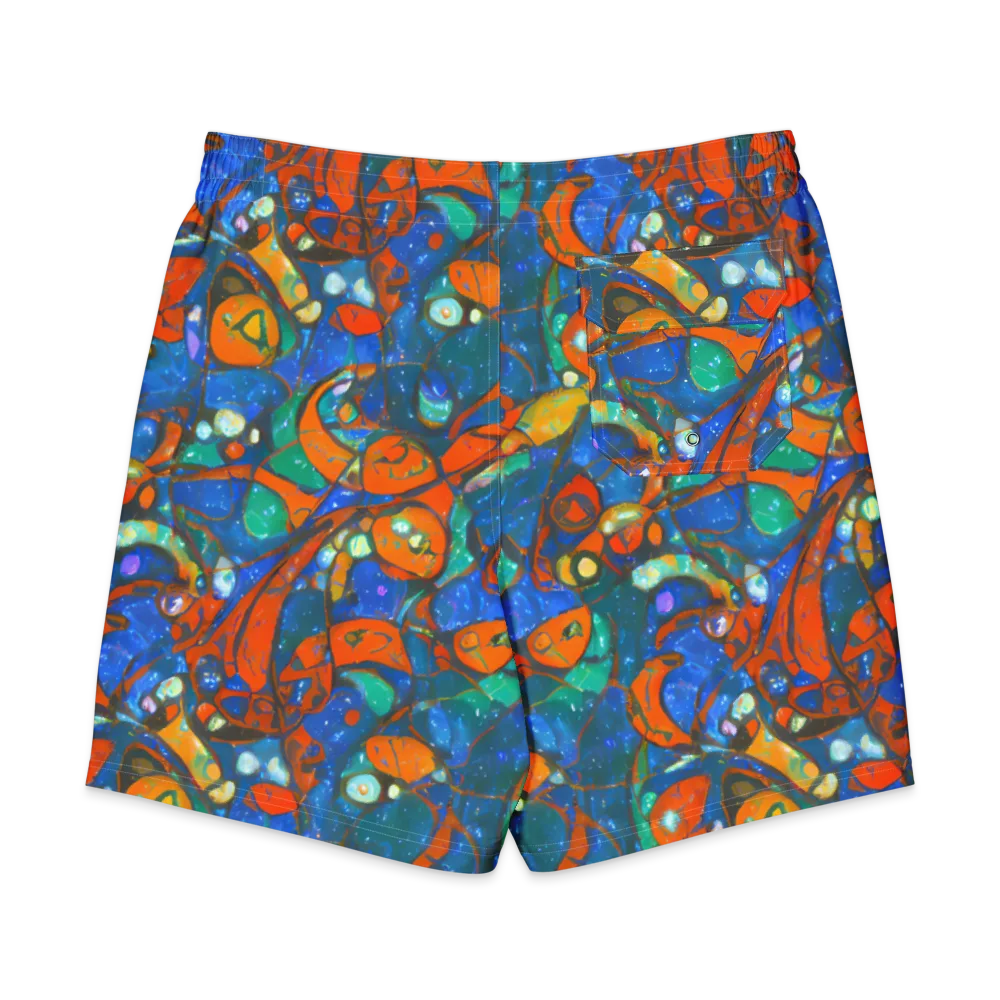 Liquid Ember on Men's Board Shorts — Back