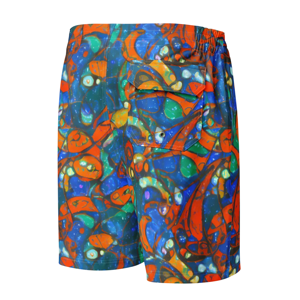 Liquid Ember on Men's Board Shorts — Back