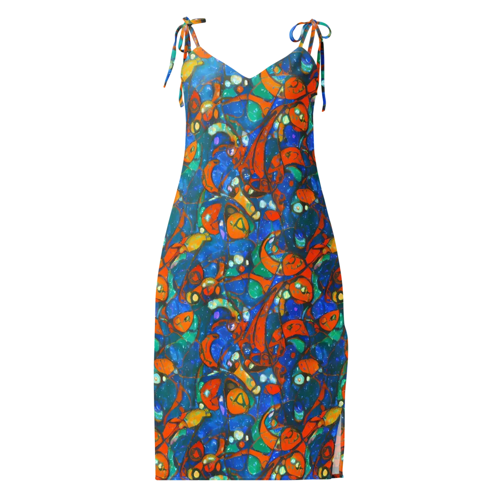 Liquid Ember on Slip Dress — Front