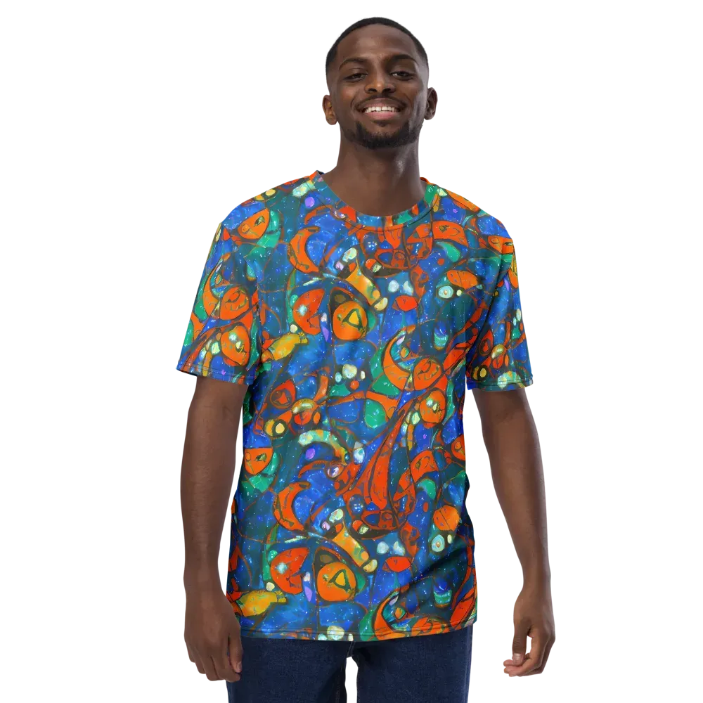 Liquid Ember on Men's Crew Neck T-Shirt — Front