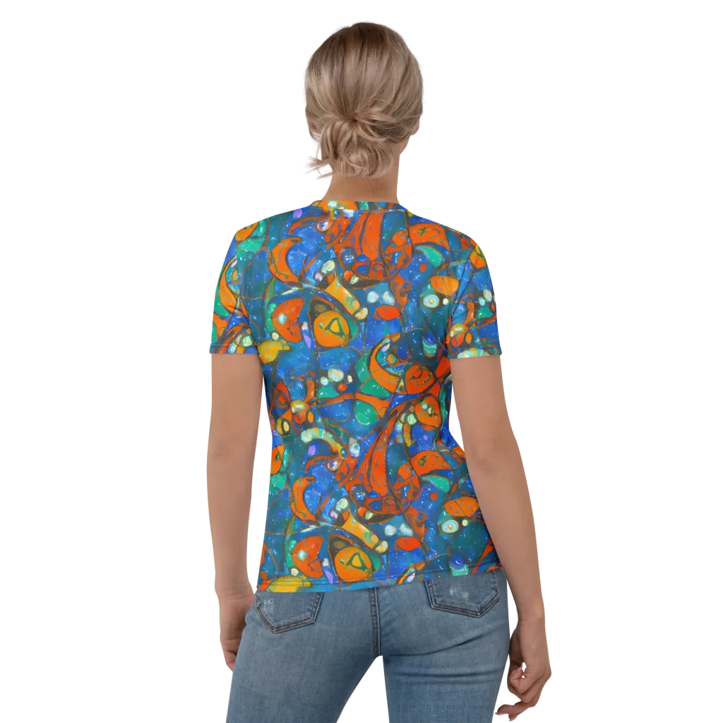 Liquid Ember on Women's Crew Neck T-Shirt — Back