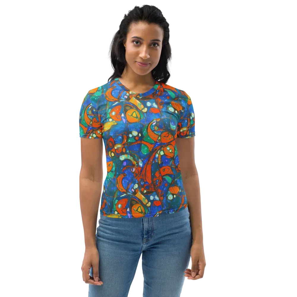 Liquid Ember on Women's Crew Neck T-Shirt — Front