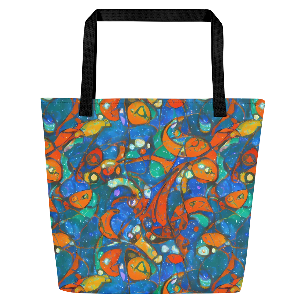 Liquid Ember on Large Tote Bag W/ Pocket — Front