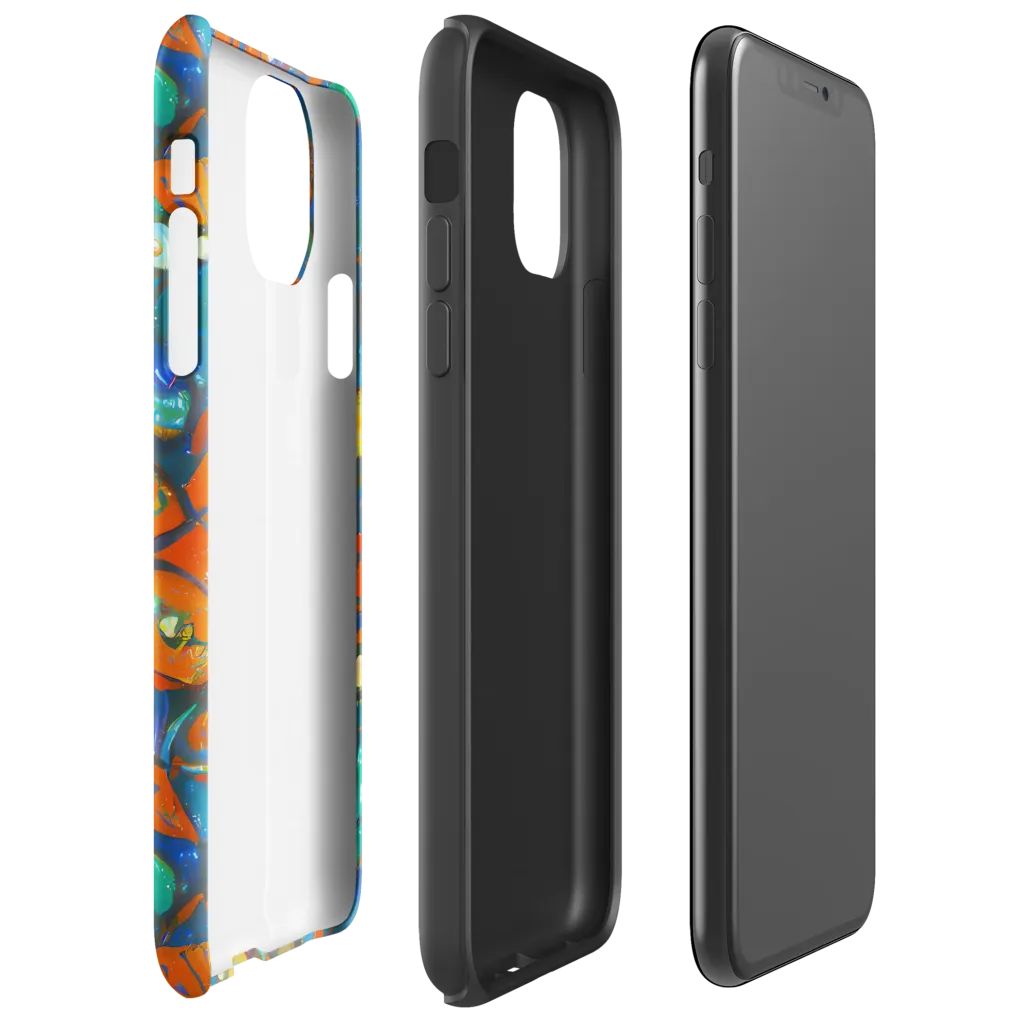 Liquid Ember on Tough Case for iPhone® — Right