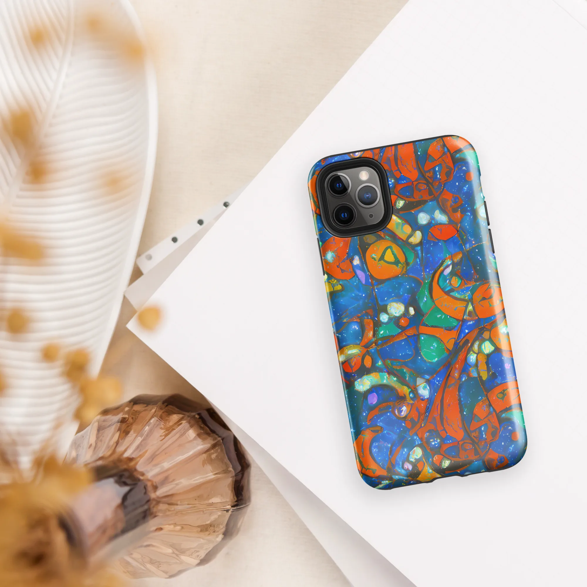 Liquid Ember on Tough Case for iPhone® — Front