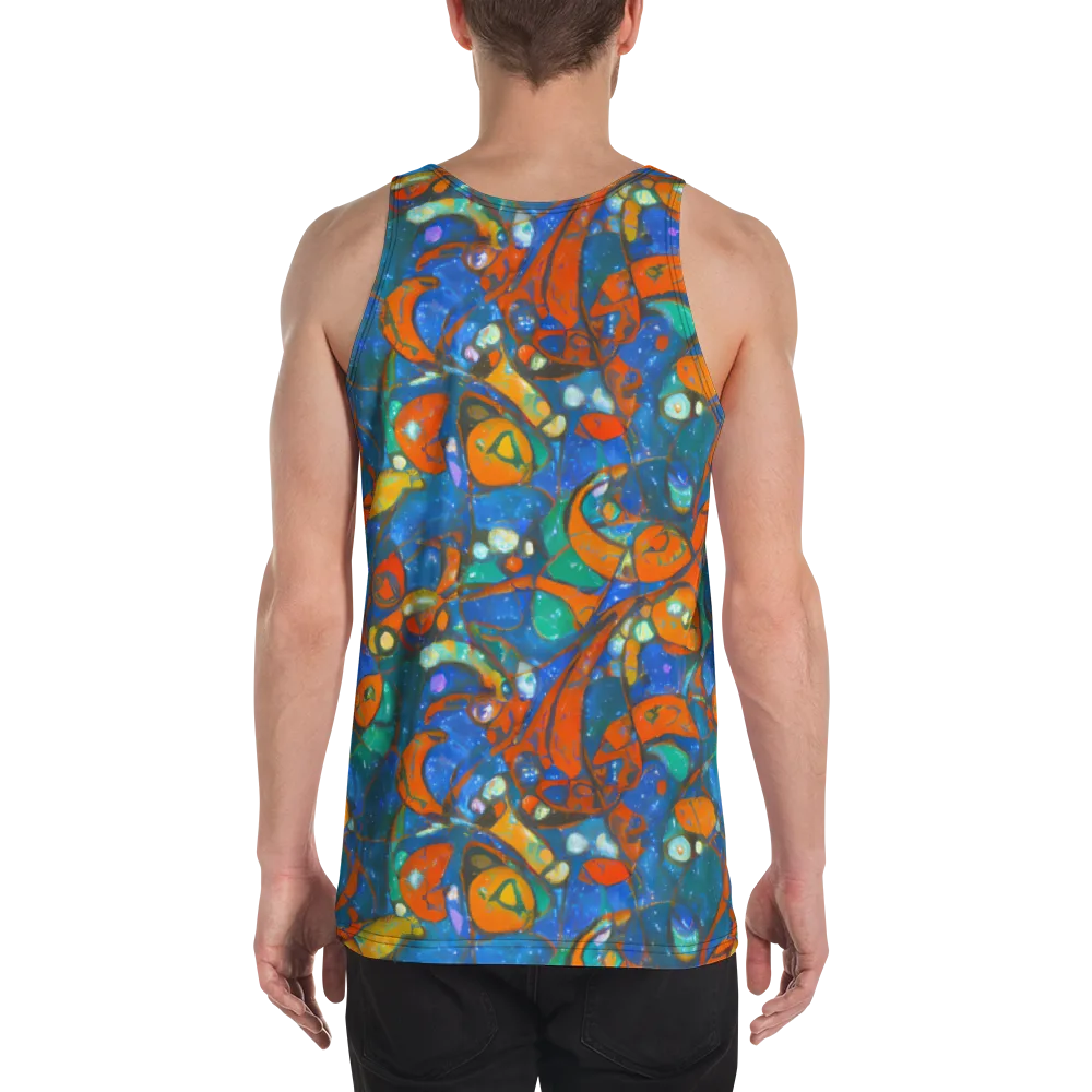 Liquid Ember on Men's Tank Top — Back