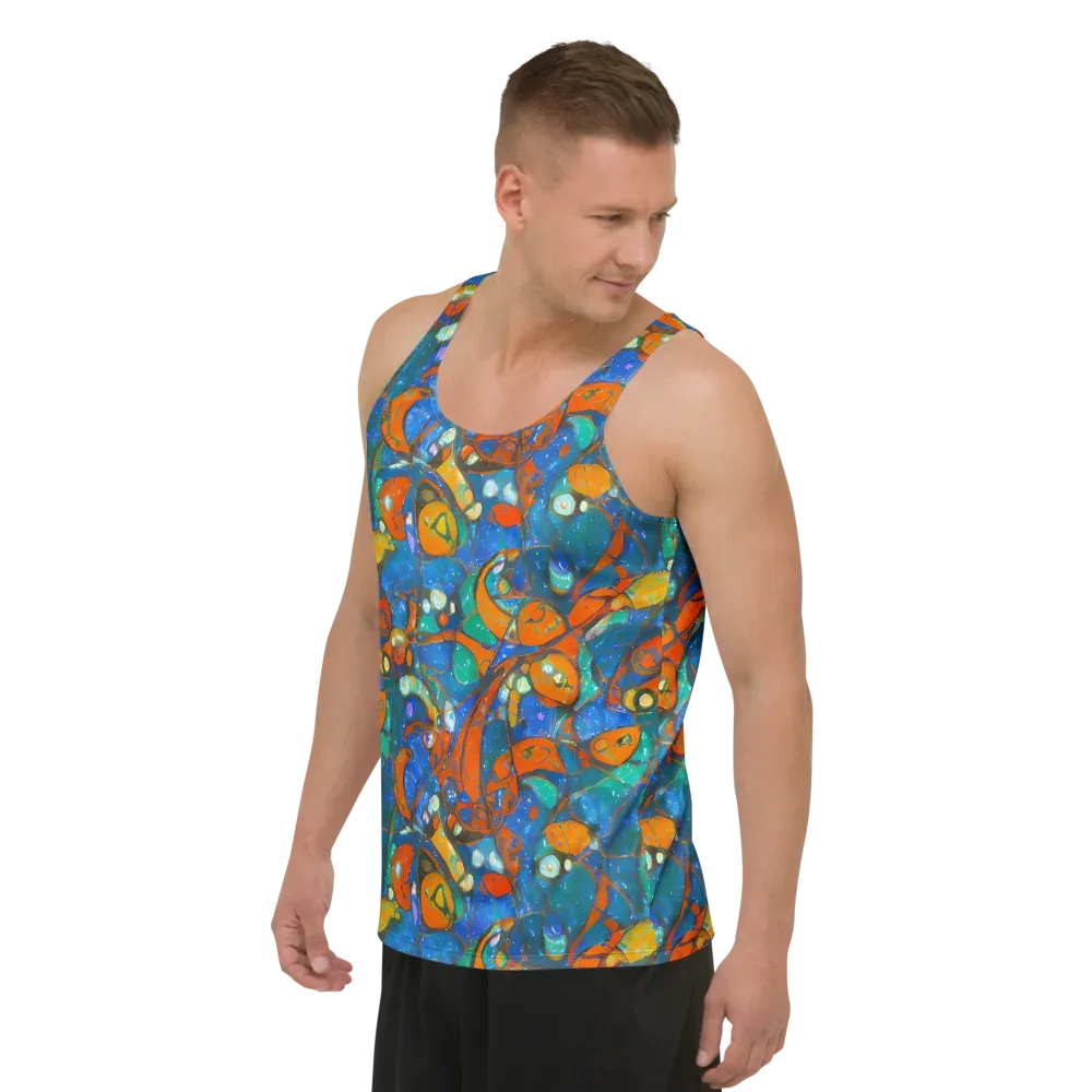 Liquid Ember on Men's Tank Top — Left Front