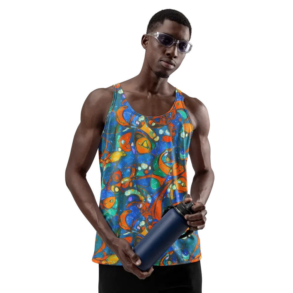 Liquid Ember on Men's Tank Top — Front