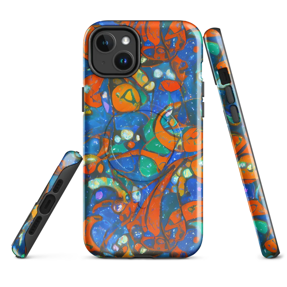 Liquid Ember on MagSafe Tough Case for iPhone® — Front