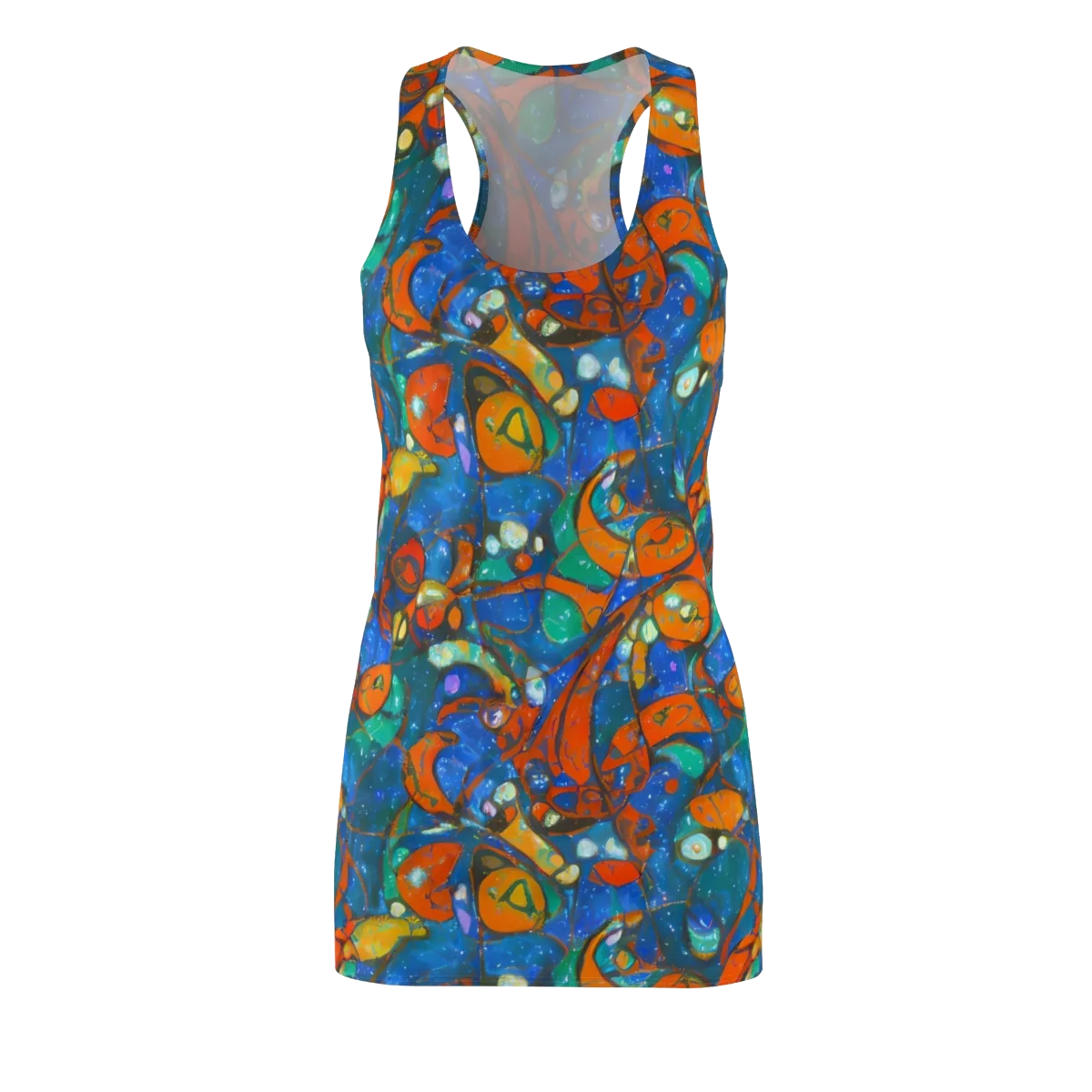 Liquid Ember on Racerback Dress — Front