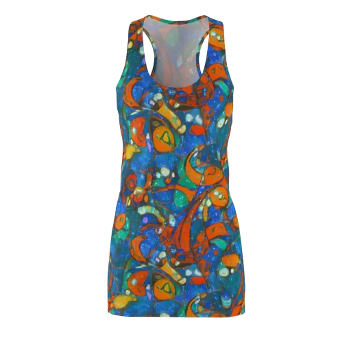 Liquid Ember on a Racerback Dress