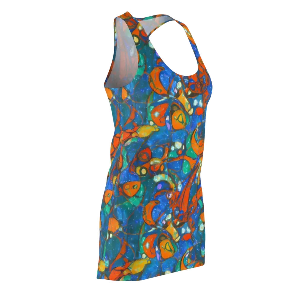 Liquid Ember on Racerback Dress — Front Side