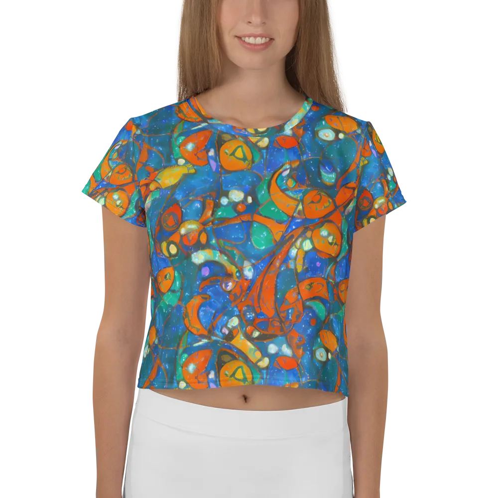 Liquid Ember on Crop Tee — Front