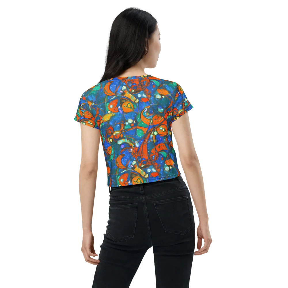 Liquid Ember on Crop Tee — Back