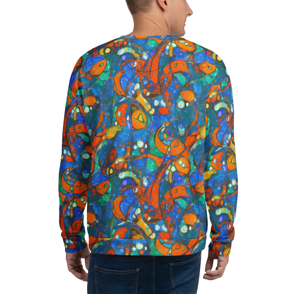 Liquid Ember on Sweatshirt — Back
