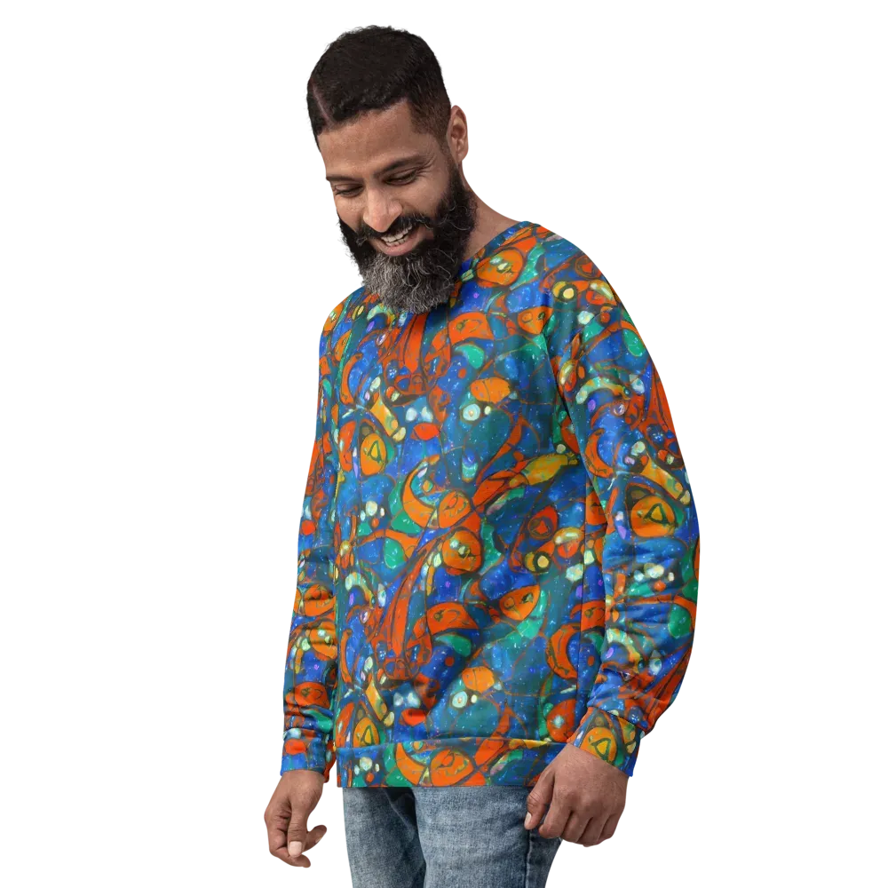 Liquid Ember on Sweatshirt — Left Front