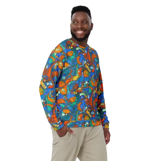 Liquid Ember on a Sweatshirt