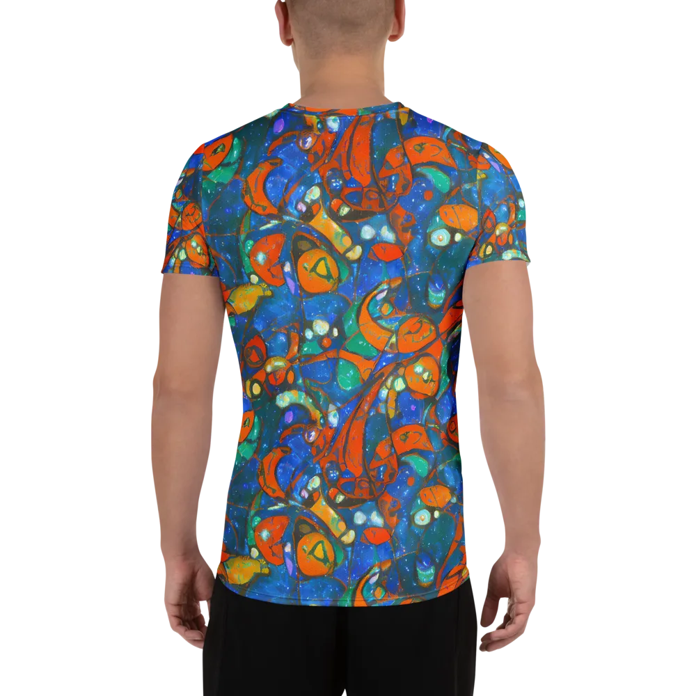 Liquid Ember on Men's Athletic T-Shirt — Back