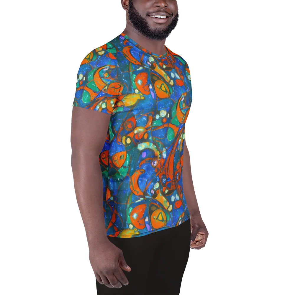 Liquid Ember on Men's Athletic T-Shirt — Right
