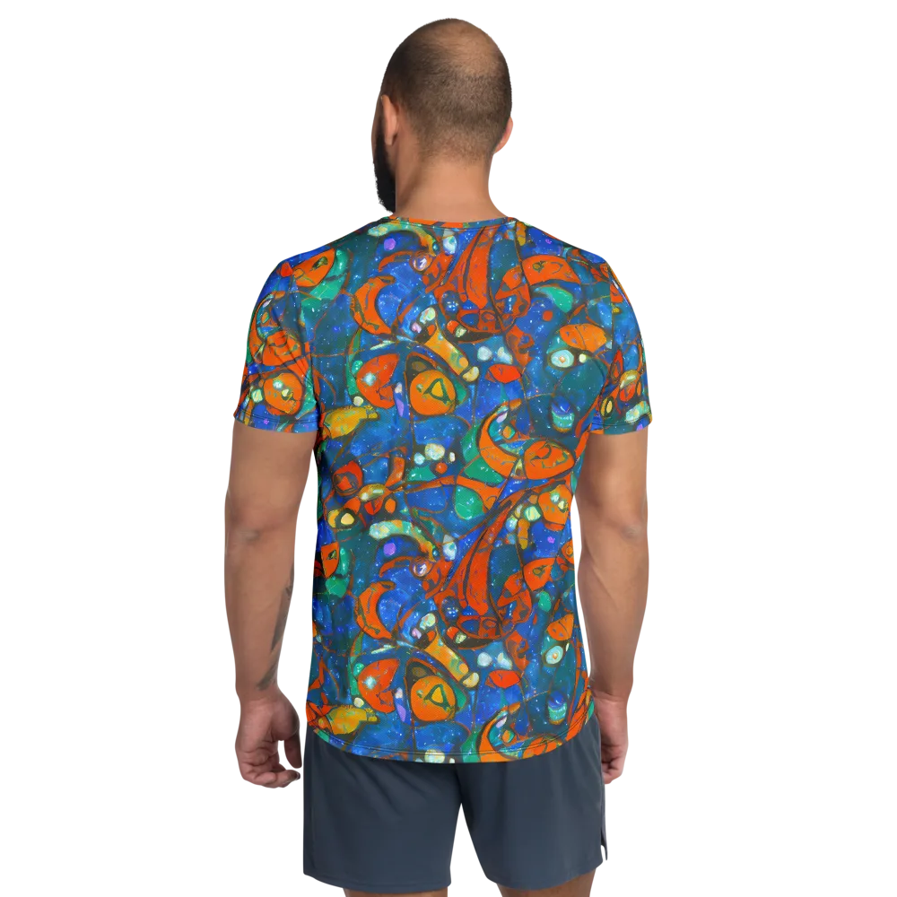 Liquid Ember on Men's Athletic T-Shirt — Back