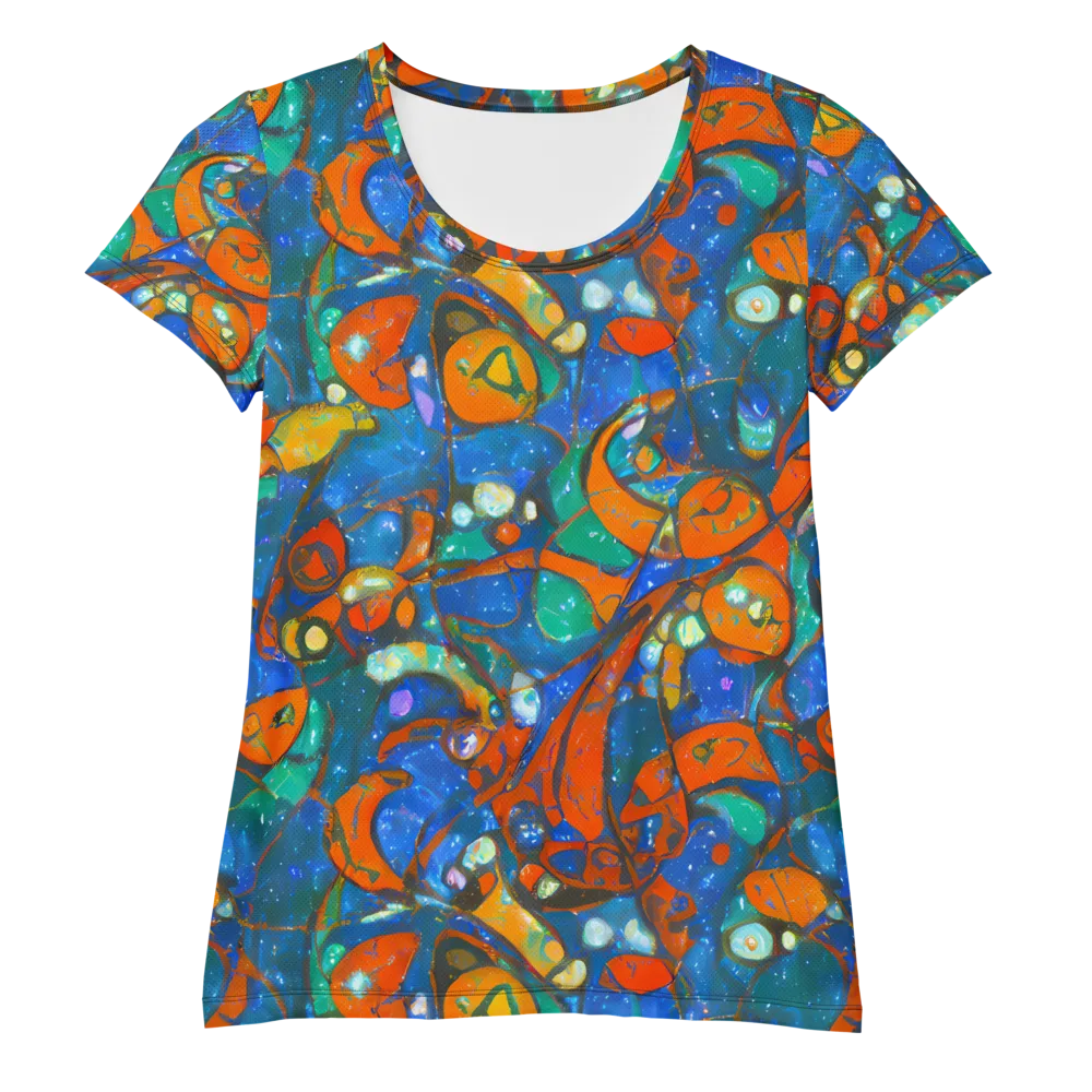 Liquid Ember on Women's Athletic T-Shirt — Front