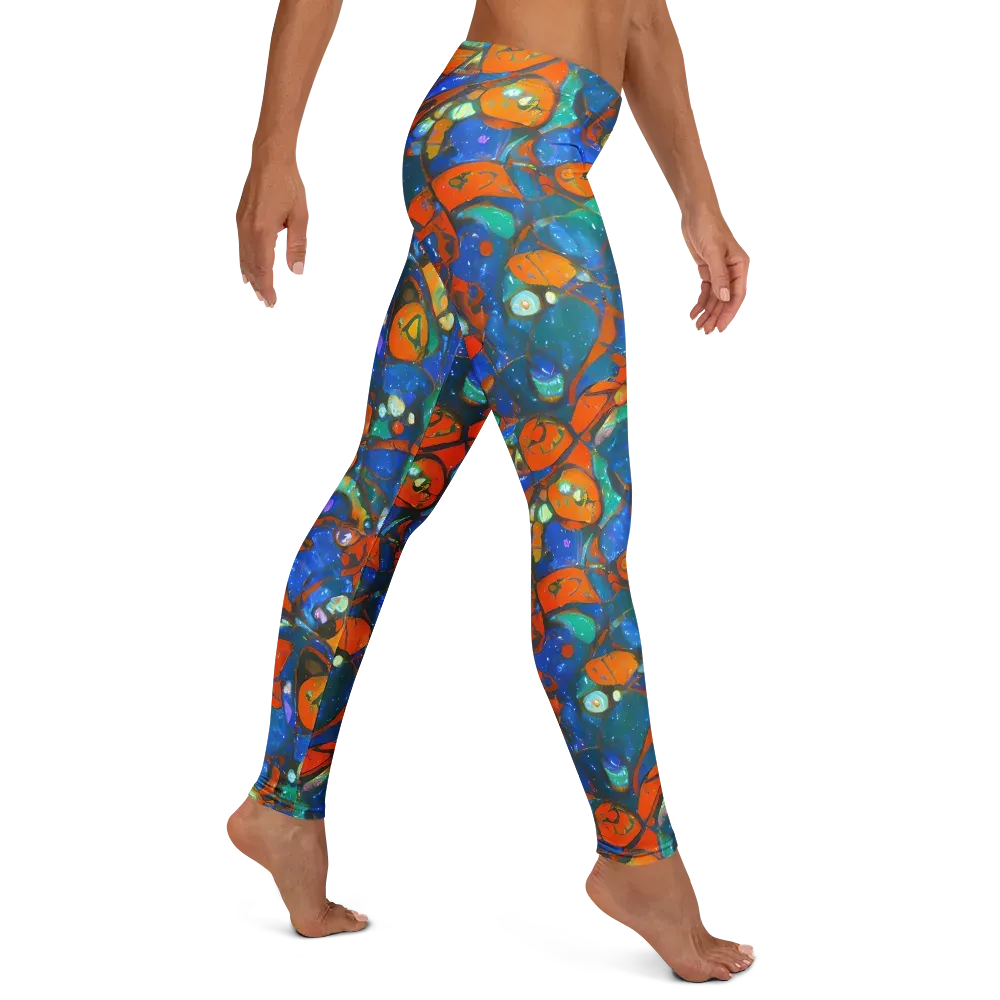 Liquid Ember on Leggings — Right
