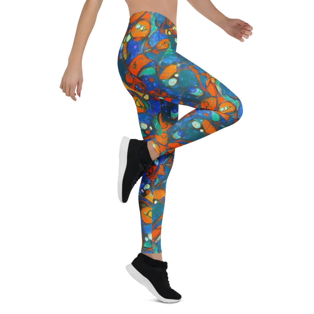 Liquid Ember on Leggings — Right