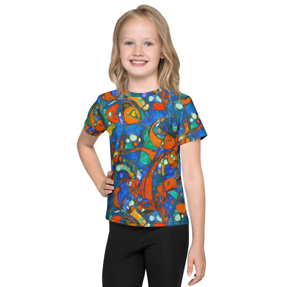 Liquid Ember on Kids Crew Neck T-Shirt — Front